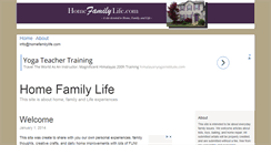 Desktop Screenshot of homefamilylife.com